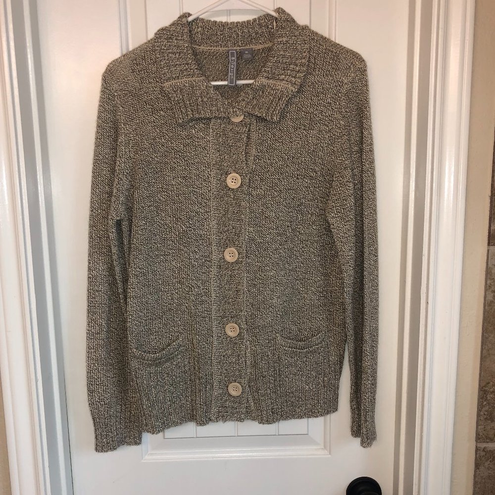 By Design Beige Cardigan with Pockets
